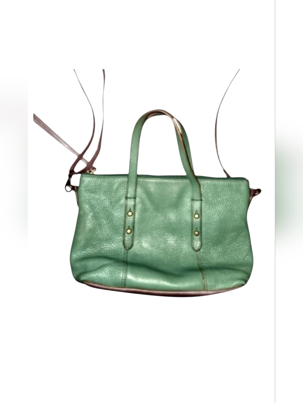 Fossil Jenna Satchel 2 Tone Tote/Shoulder Bag